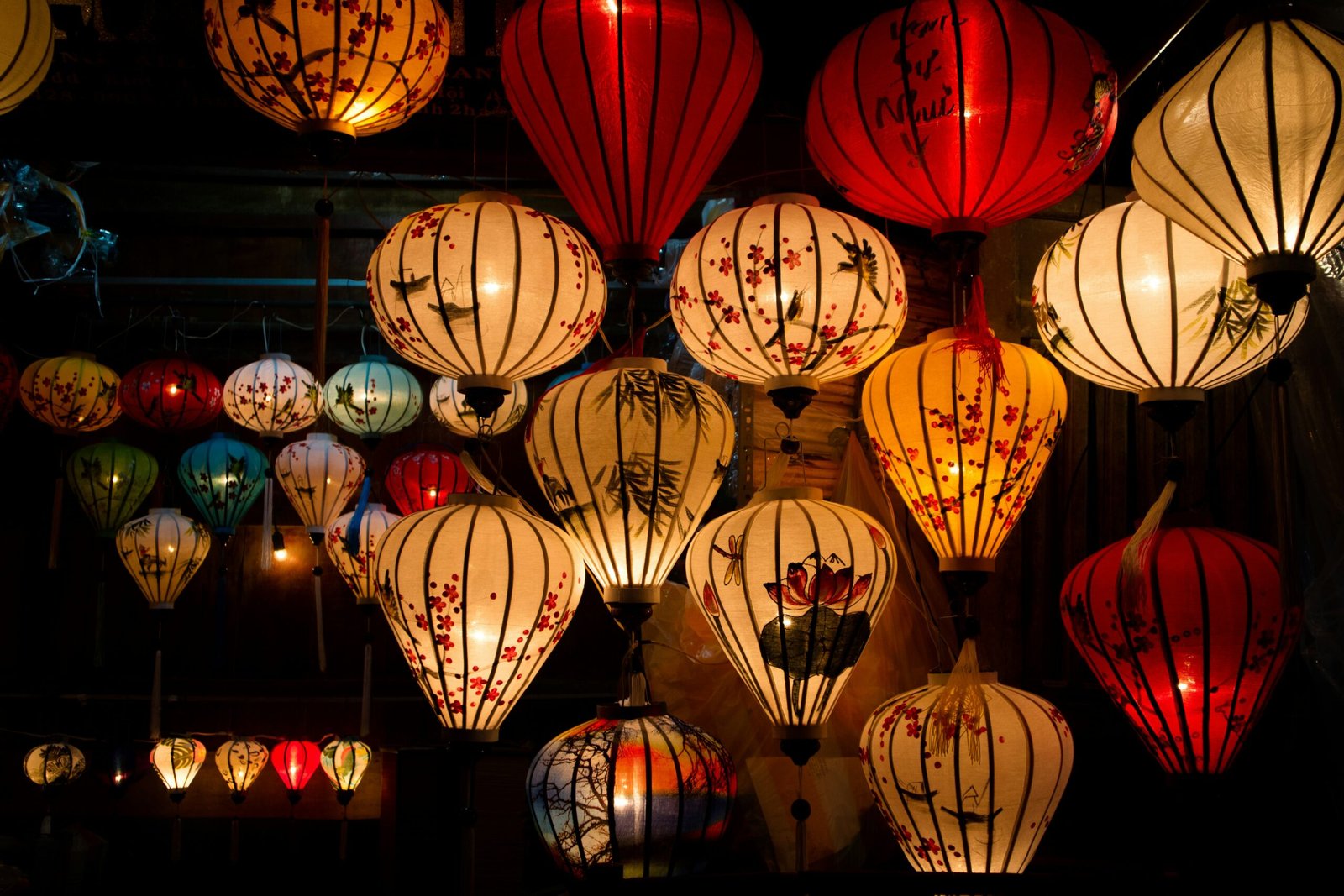 Vietnam is one of the best places to travel for cheap. Featured are iconic Vietnamese lanterns.