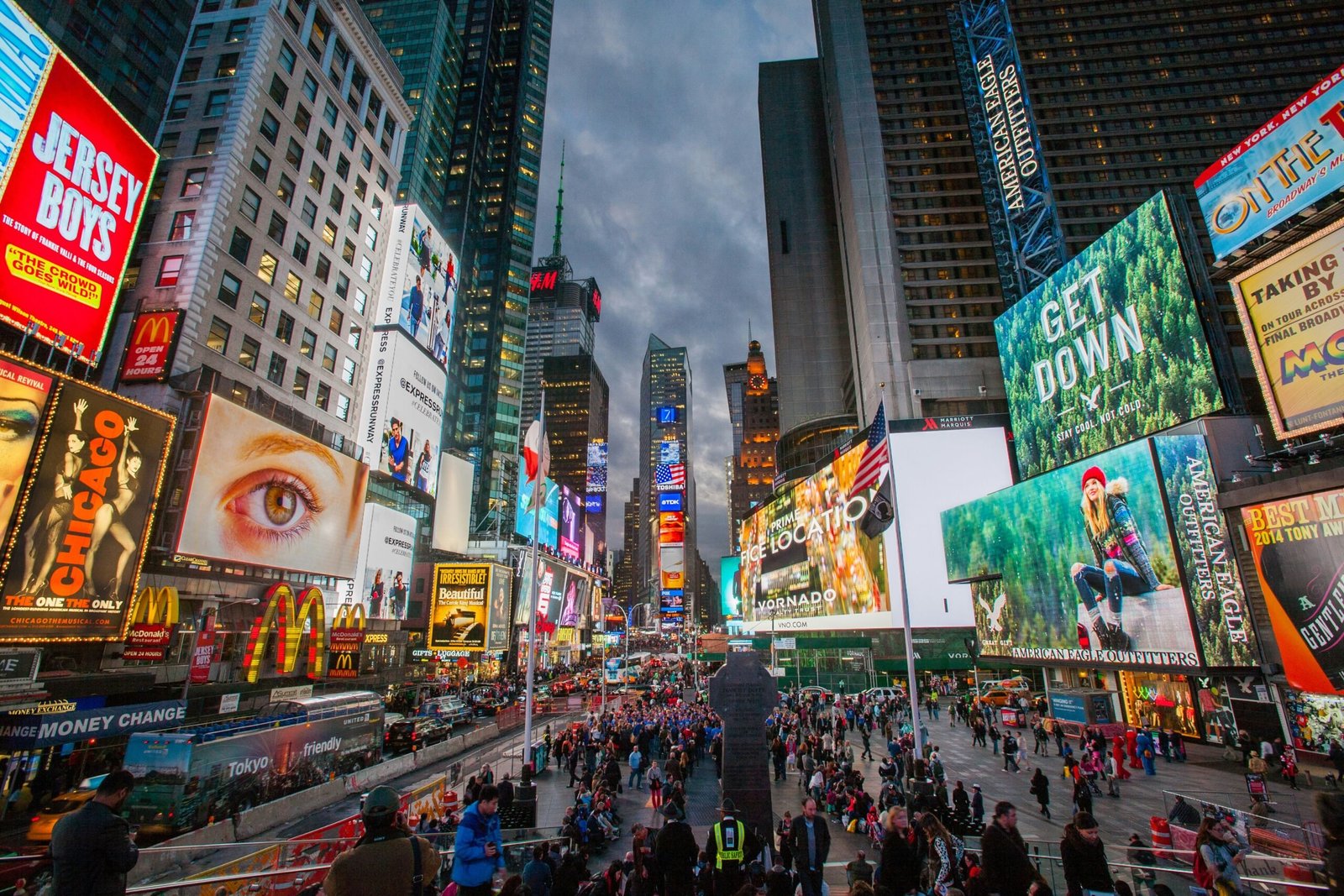 Times Square in Manhattan is a must for a NYC weekend itinerary.