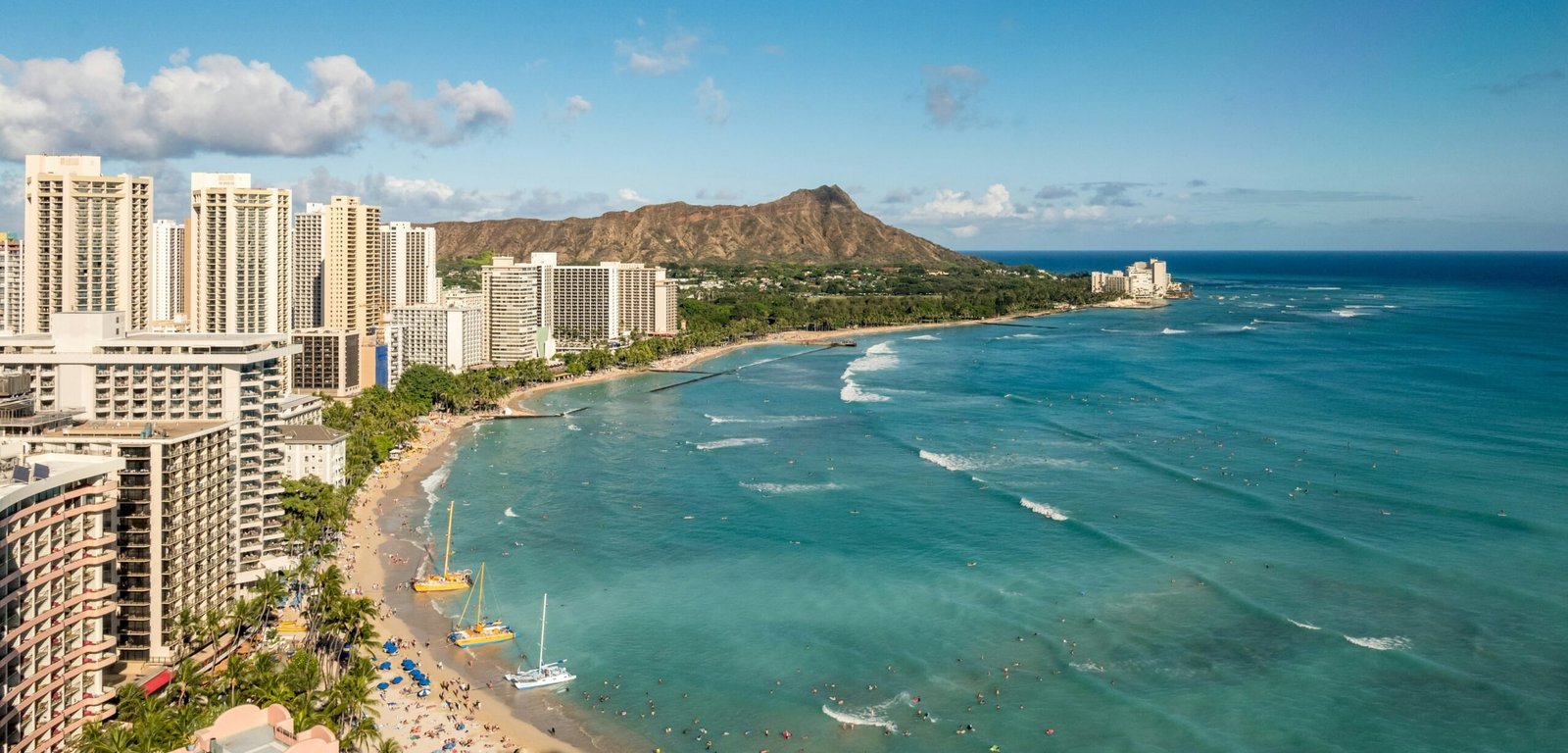 Waikiki Beach is certainly one of the best beaches in the US.