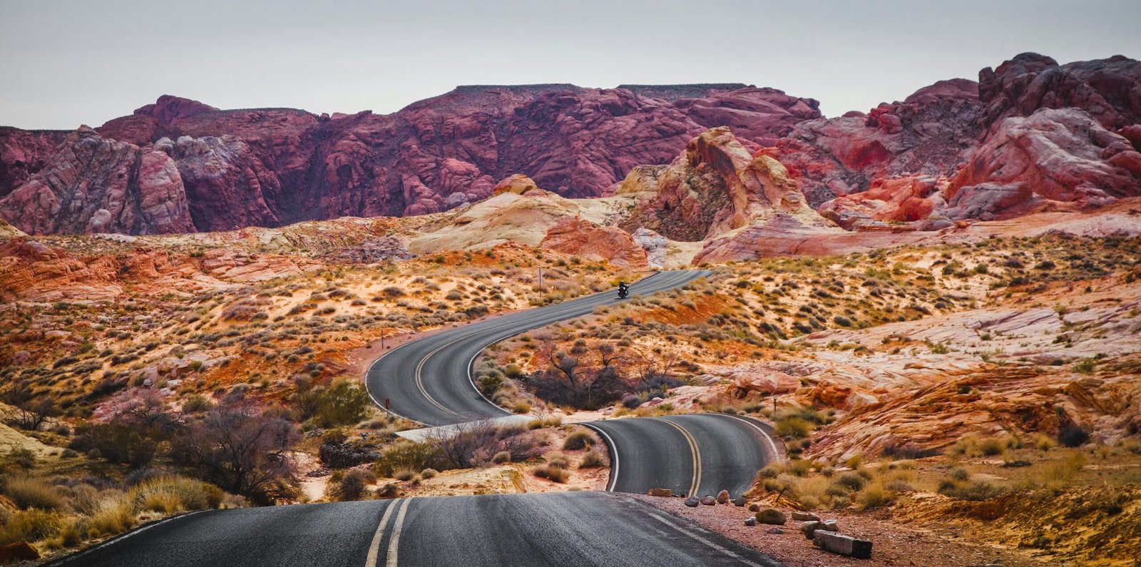 Discover the best road trips in America. Featured is the Valley of Fire in Nevada.