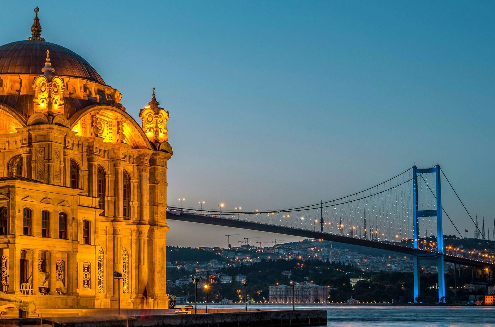 Discover the best things to do in Istanbul. Featured is Bosphorus Bridge.