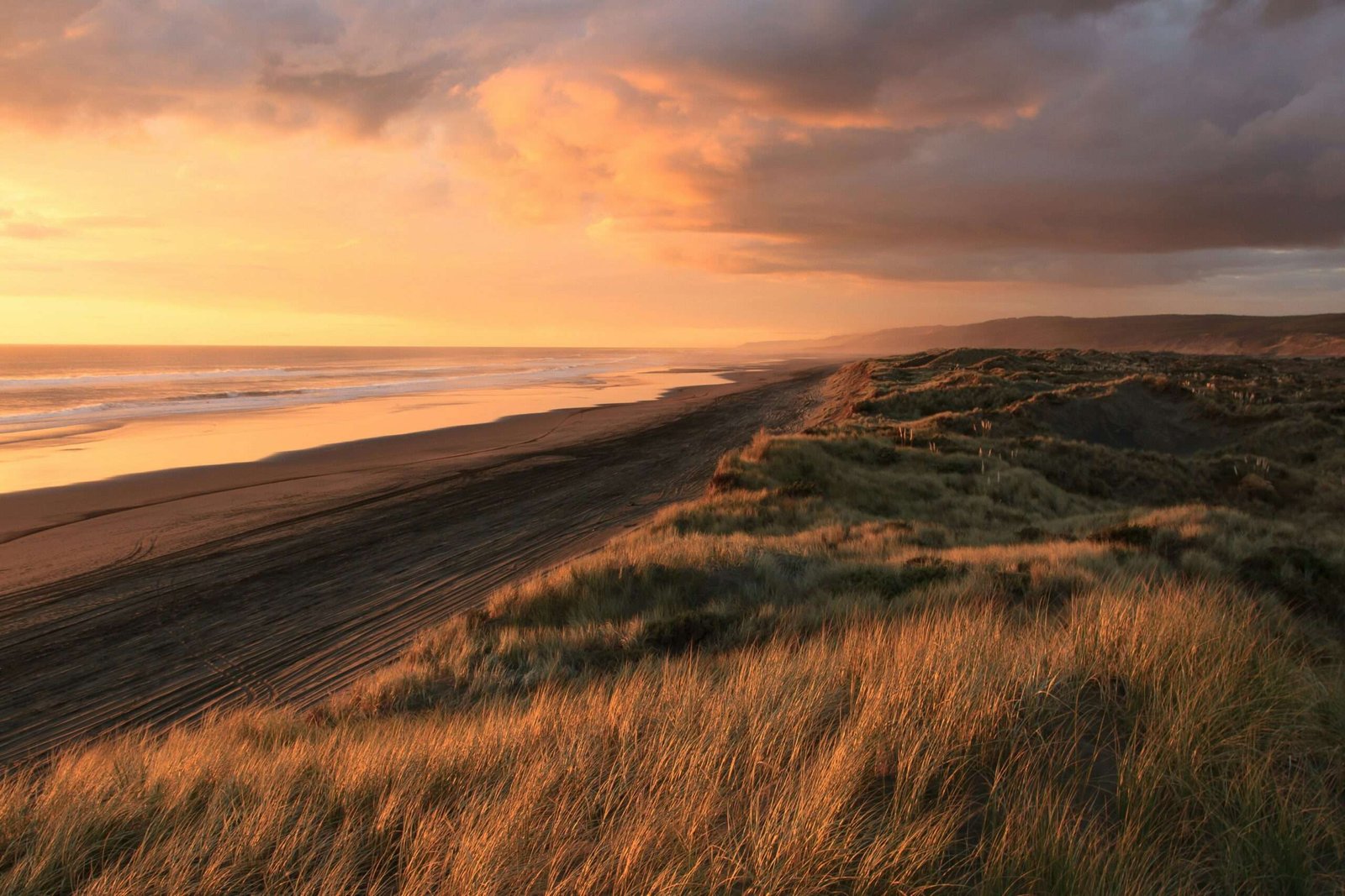 New Zealand is one of the best countries for first time travelers. Featured is one of New Zealand's beautiful landscapes.