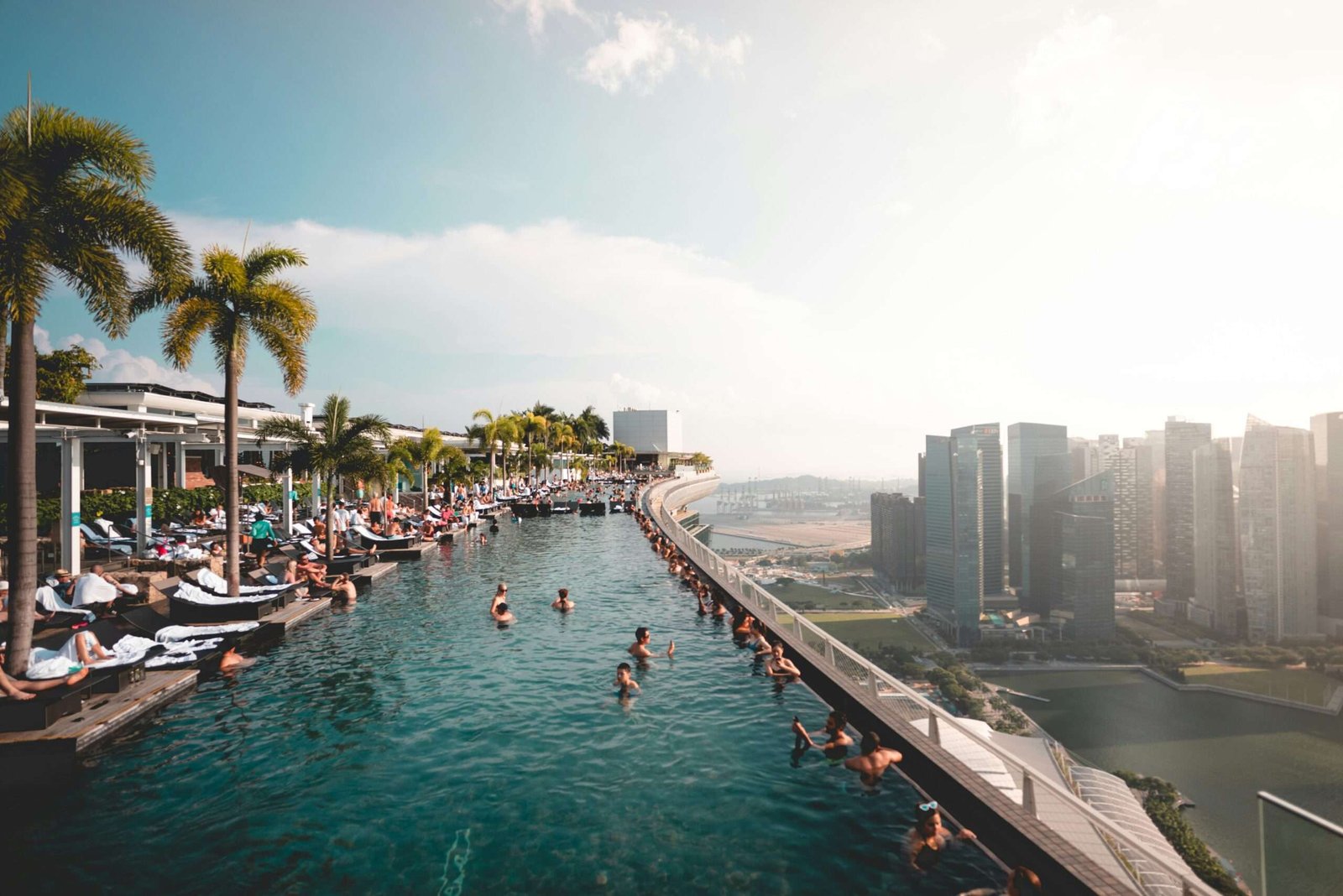 Explore what to do in Singapore for 3 days. Featured is a pool overlooking the city.