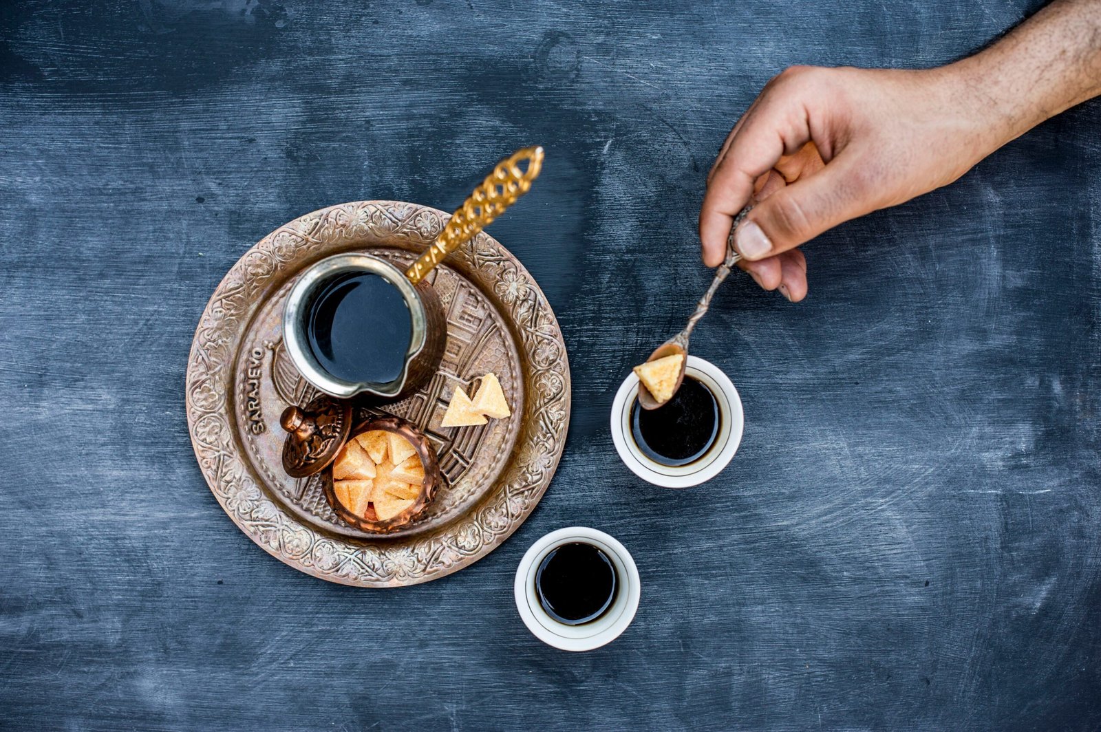 Turkey is one of the best countries in the world for coffee. Featured is a Turkish coffee.