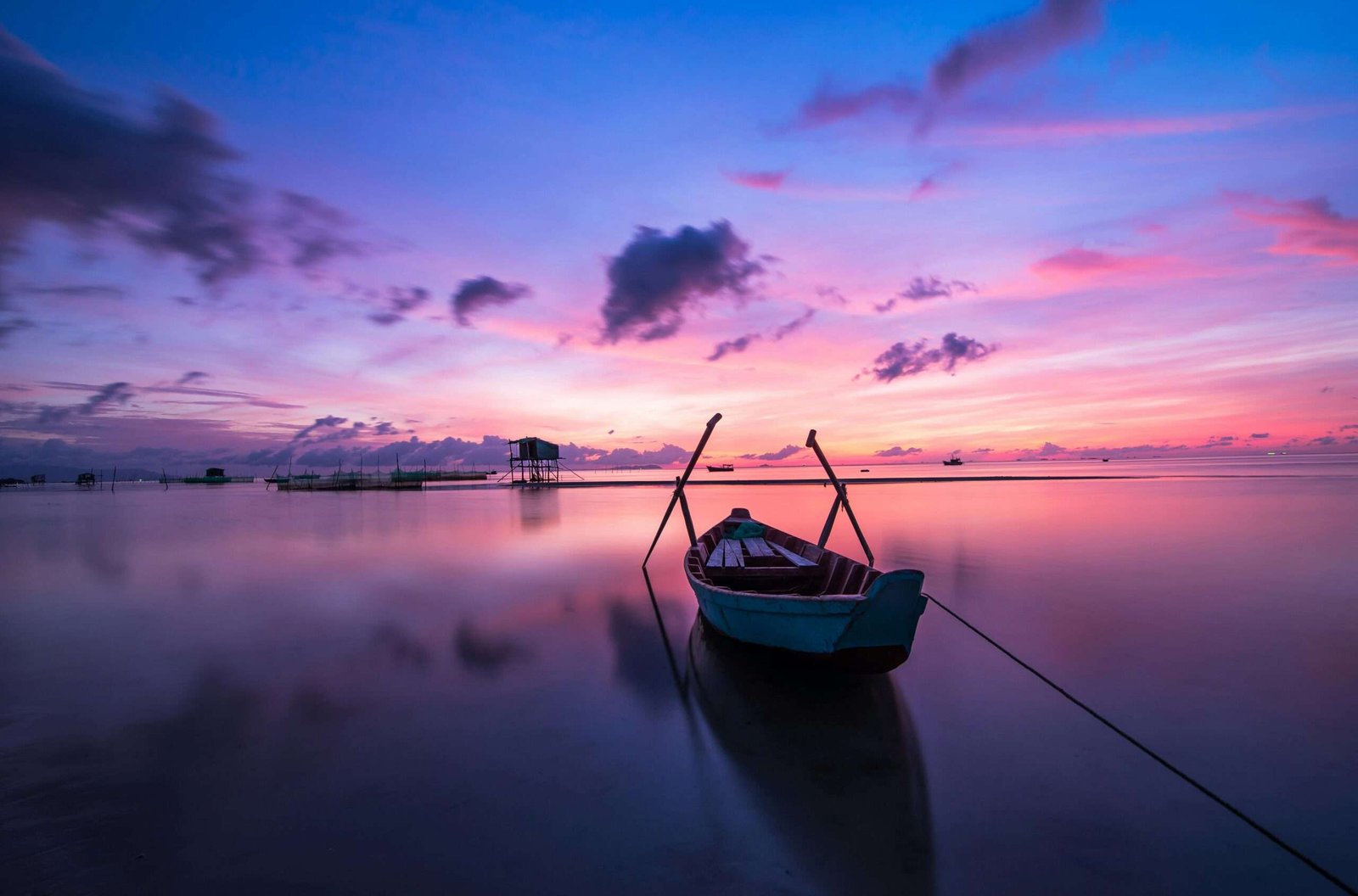 Vietnam is one of the best countries to travel to in October. Featured is a Vietnam at sunset.