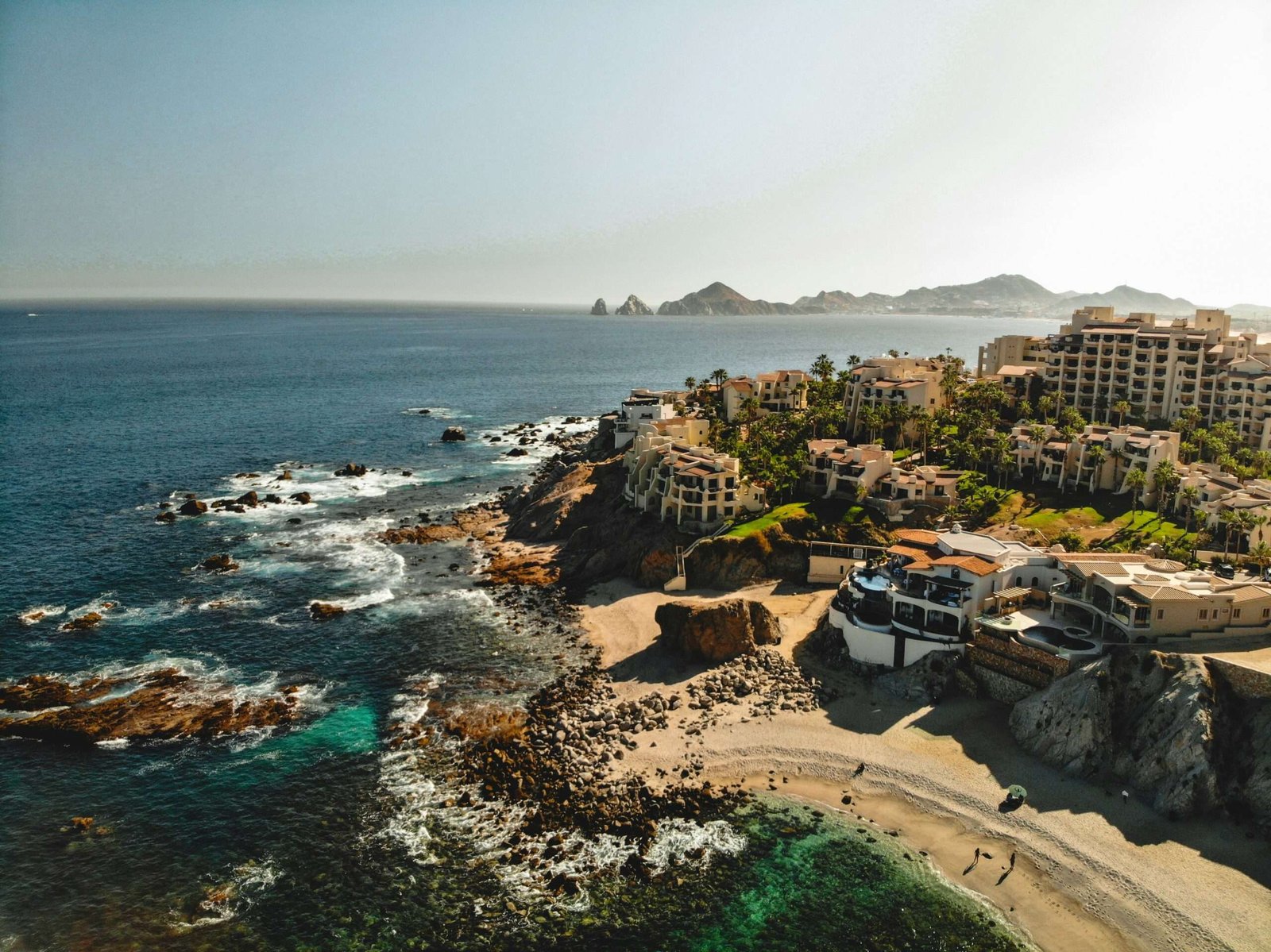 Cabo is one of the best places for a bachelorette party. Featured is an aerial view of Cabo.