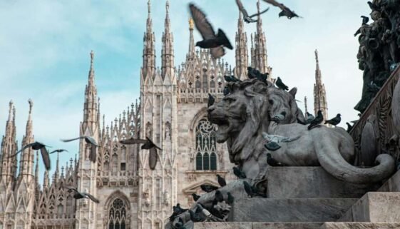 Duomo Cathedral Square Milan Italy