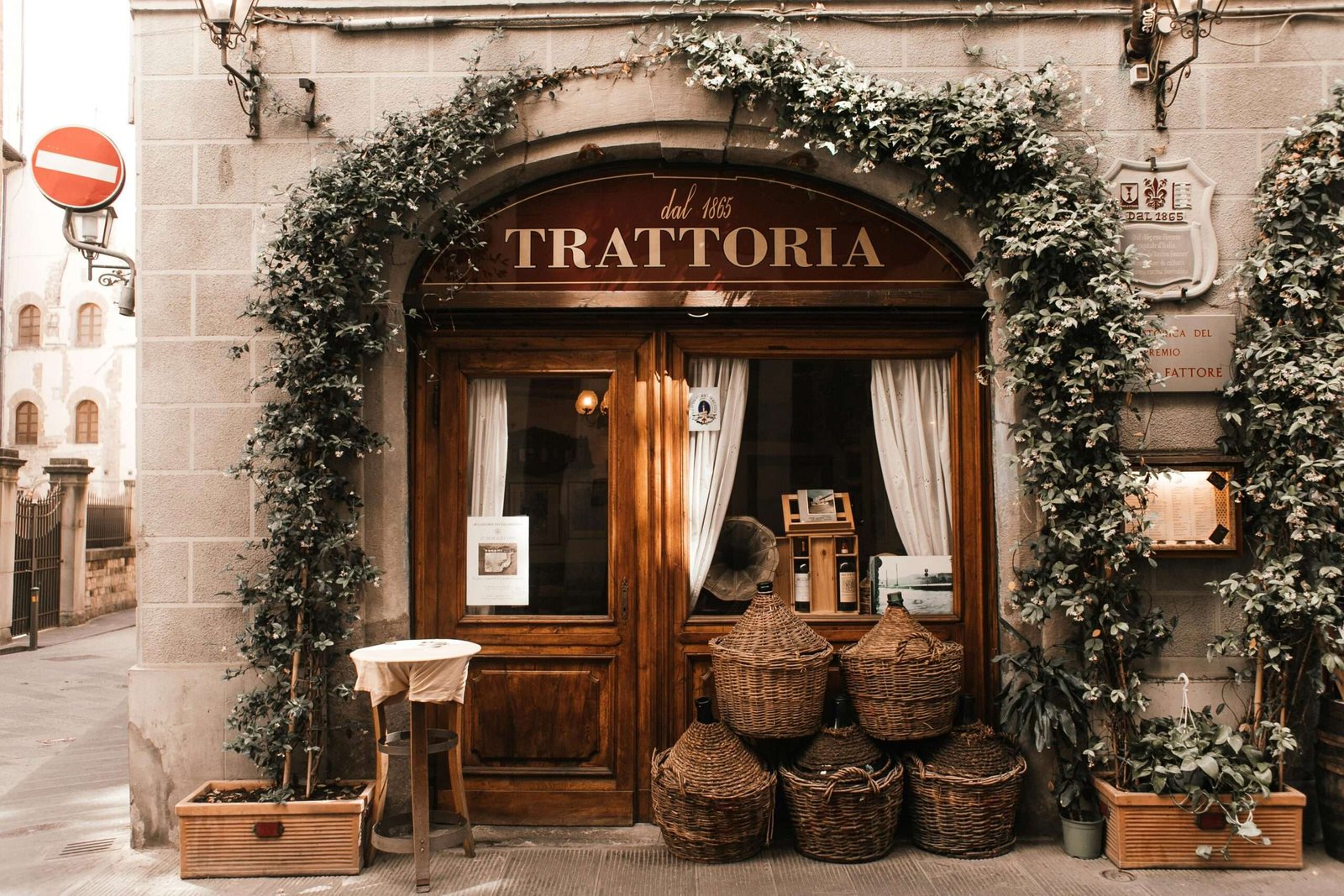 Italy is one of the best countries to travel to for food and art. Featured is a traditional Italian restaurant in Florence.